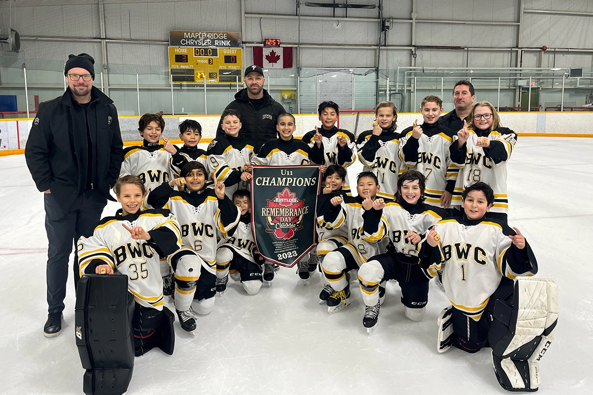 BWC U11 A1 and A2 Win at Ridge Meadows Remembrance Day Classic image